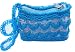 Handmade Girls Purse with Recycling Idea - Caribbean Blue (100% Hand-crocheted)