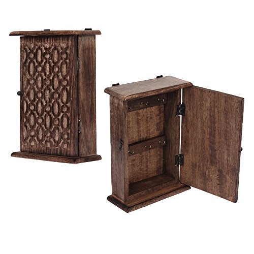 Store Indya Wall Mounted Key Holder Organizer Wooden Storage