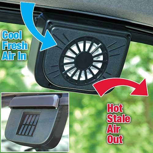 Solar Powered Car Auto Cool Air Vent Cooler Cooling Fan