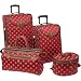 American Flyer Fleur de Lis 4-Piece Luggage Set