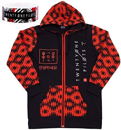 Hip Hop Honor Twenty One Pilots Band Logo Printed Judge Pullover Hoodie (M, Style 1)