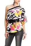 2b Leila Print One Shoulder Top - WILD FLOWER (L)