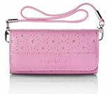 Emporia LTH-ET-STARP Handytasche ( Silber Sternchendekor) pink