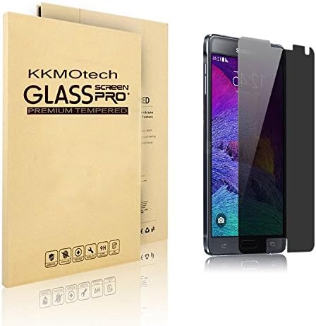 KKMOtech Anti-Spy Privacy Tempered Ballistic Glass Screen Protector Film (for Samsung Galaxy Note 4)