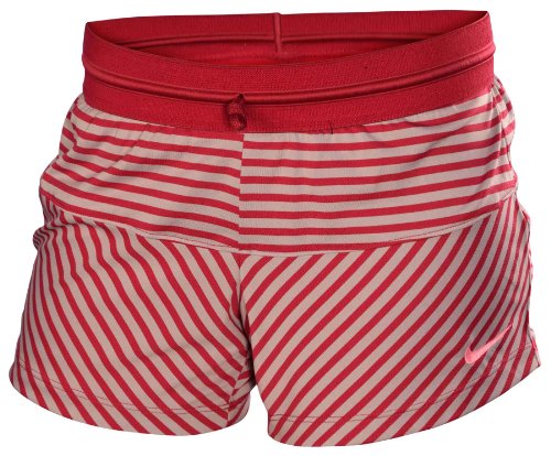 Nike Women's Dri-Fit Icon Knit 2-in-1 Training Shorts-Fuschia/Grey