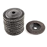 uxcell　フラップサンディングディスク　ポーランド砥石　酸化ジルコニウム　10個入り