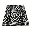 Zebra Black Spine | Zebra Collection | Faux Fur Rug | 5 foot X 7 foot