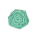 Wrapables Burlap Rosette Rustic Embellishment 3 Inch Diameter (Set of 12), Mint
