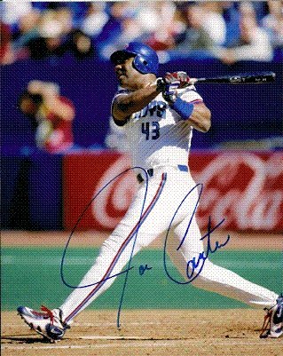 Joe Carter Signed Toronto Blue Jays 8x10 Photo
