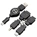 �����P�[�W USB�[�q�p�}���`�[�d�P�[�u�� DSLite/PSP/FOMA/Softbank/au/WILLCOM�Ή� �u���b�N MC-02BG