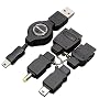 �����P�[�W USB�[�q�p�}���`�[�d�P�[�u�� DSLite/PSP/FOMA/Softbank/au/WILLCOM�Ή� �u���b�N MC-02BG