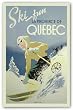 Ski Fun La Province de Quebec, 1948 by Anonymous 34.25"x22.25" Art Print Poster