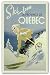 Ski Fun La Province de Quebec, 1948 by Anonymous 34.25"x22.25" Art Print Poster
