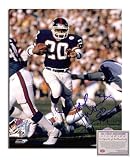 Joe Morris NFL New York Giants Hand Signed 8x10 Photograph Super Bowl XXI Blue Jersey