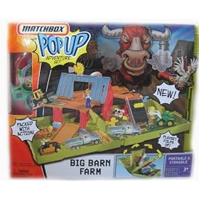 Matchbox Deluxe Pop-Up Playset Big Barn Farm Adventure Set by 
