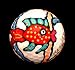 GOLF BALL - HAND PAINTED - DESIGN: FANTASY FISH