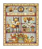 HOME SWEET HOME Teddy Bear Fleece Throw Blanket