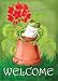 Potted Frog Garden Flag Potted Frog Garden Flag