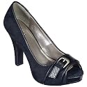 Women's Mossimo® Vesta Peep-Toe Pumps - Black