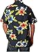 Ingear Casual Shirt Flower Button Down Hawaiian Short Sleeve Cruise Shirt