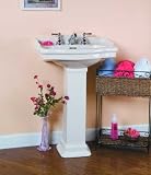 Barclay 3-858WH Stanford Pedestal Sink