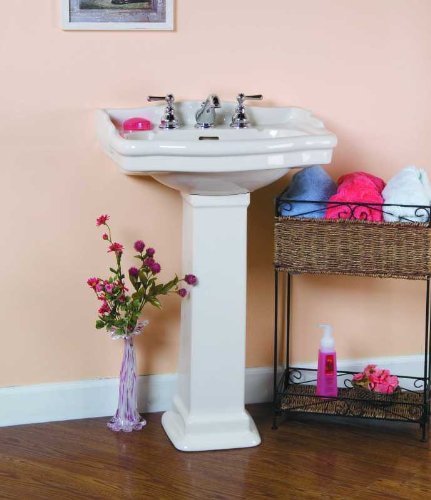 Barclay 3-858WH Stanford Pedestal Sink