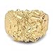Men's 14k Gold Plated Large Classic Chunky Nugget Ring