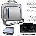Blue Silver Travel Smart Carrying Case with Optional Adjustable Shoulder Strap // Airport Check-Point-Friendly // For Apple MacBook White 2011 Notebook + Includes a Slim Wireless Bluetooth Keyboard