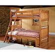 Traditional Designed HardWood Twin Full Size Bunk Bed