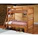 Traditional Designed Hardwood Twin Full Size Bunk Bed
