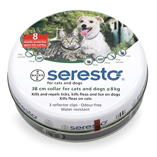 Seresto Collar for Cats and Dogs Less Than 17.6 Pounds (8 Kg.) . Cats