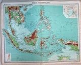 MAP MALAY ARCHIPELAGO PHILIPPINE SIAM BORNEO MANILA