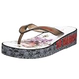 Ed Hardy Women's Kim Wedge Flip Flop