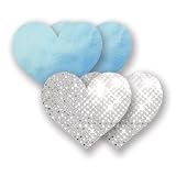 Nippies Bride Nipple Cover Pasties Blue Heart at Bristols 6
