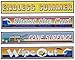 Surfer Street Sign Cutouts (4/Pkg)