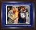 Mickey Mantle & Whitey Ford Autographed / Signed Framed Color 1974 Hall of Fame Induction 8x10 Photo- RARE! (PSA/DNA)