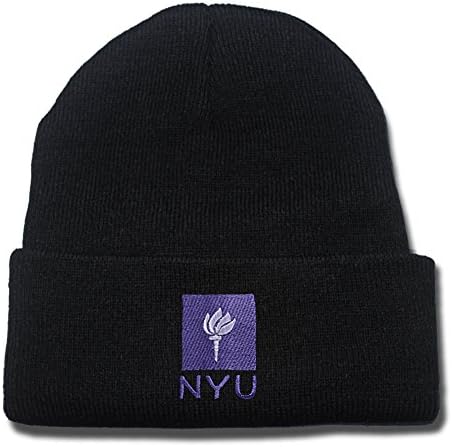 JIUWEI NYU New York University Logo Beanie Fashion Unisex Embroidery Beanies Skullies Knitted Hats Skull Caps