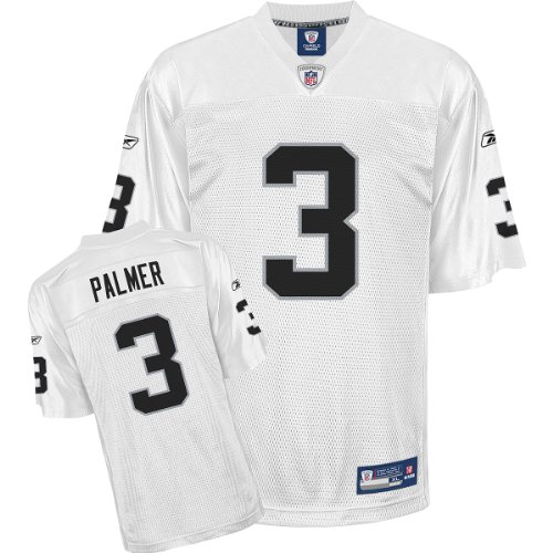 Reebok Oakland Raiders Carson Palmer Replica White Jersey Medium