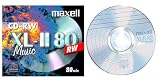 Maxell CD-RW MUSIC CD - REWRITABLE ( XL-11 80 CD RW Music) - 80 minute Blank Music CD includes Plastic Jewel CD case (Compact Disc Digital Audio ReWritable) - Compatible with TEAC LP-R400 & LPR500 Music Centres