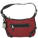 Tignanello Power PebTop Zip with Belting- Glam Red