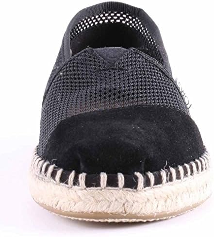 SHOEFACE Women's Classics Cow Suede & Mesh Flat, Black, 6 B(M) US