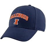 Illinois Fighting Illini Navy Blue Classic Logo Flex Fit Hat
