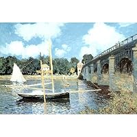 Claude Monet (Highway Bridge at Argenteuil) Art Poster Print