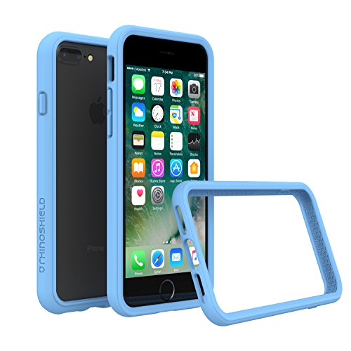 iPhone 7 Plus Case - RhinoShield [CrashGuard] Bumper [11 Ft Drop Tested] No Bulk [ShockSpread Technology] Thin Lightweight Protection - Slim Rugged Cover [Baby Blue]