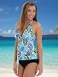 Halter Tankini Swim Suit Women's 2 Piece Set Swimwear Sizes:10 12 or 14