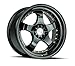 AodHan Wheels Rim AH-03 17x9 5x100/114.3 73.1CB +25 FULL BLACK (GOLD RIVET)