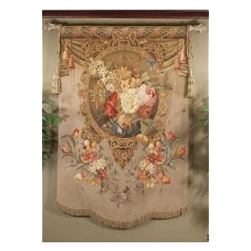 Blossom With Fringe Tapestry 82hx55w Multi by Home Decorators Collection