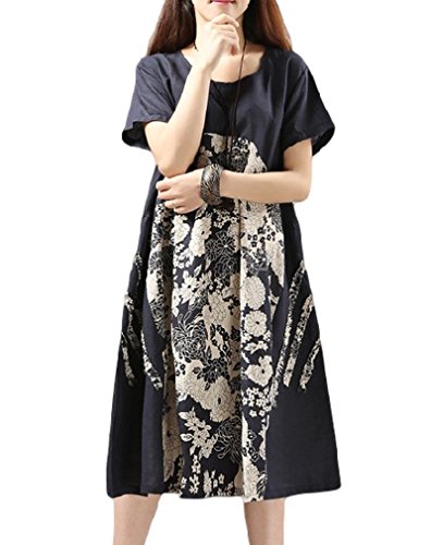 ナナコレクション Nana_Collection 2015 夏 前面 和柄 和風 切替 レアデザイン 立体 レース モチーフ 上品 大人 プルオーバー 膝下 ワンピース