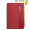 Kindle Lighted Leather Cover, Burgundy Red (Fits 6