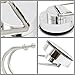 CoZroom Super Powerful Vacuum Suction Cup Hook Holder - Stainless Steel Hook for Bathroom & Kitchen
